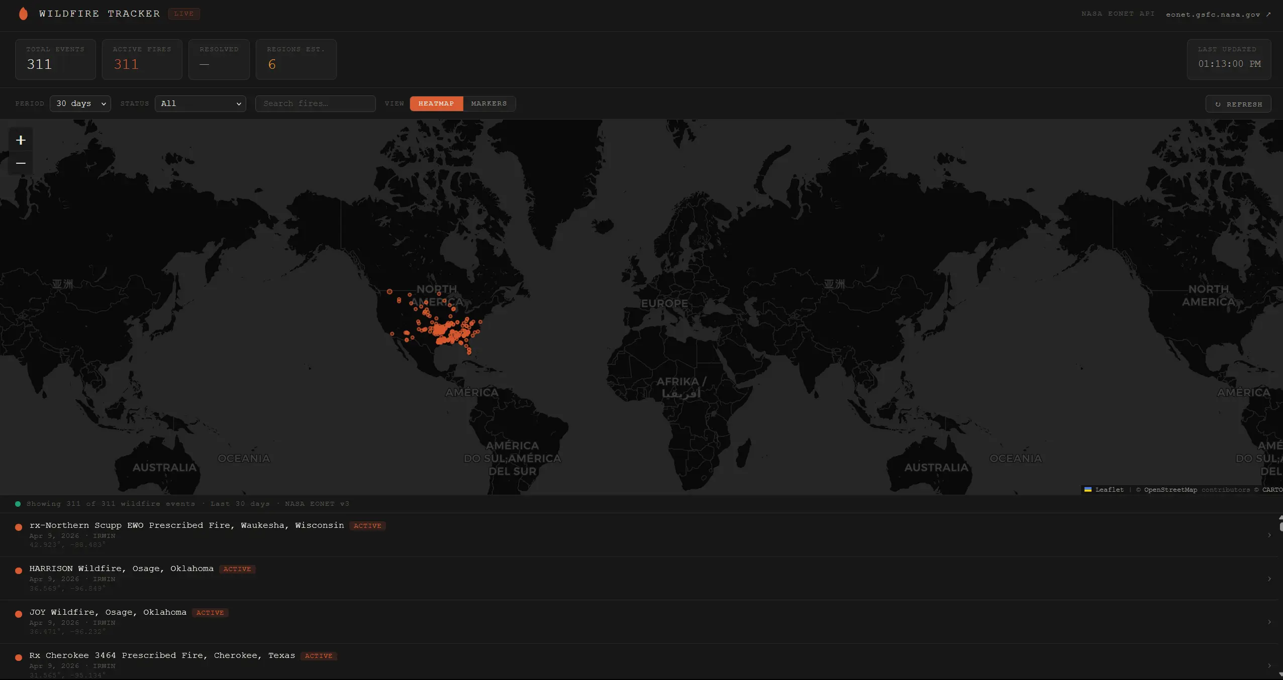 WildFire Tracker